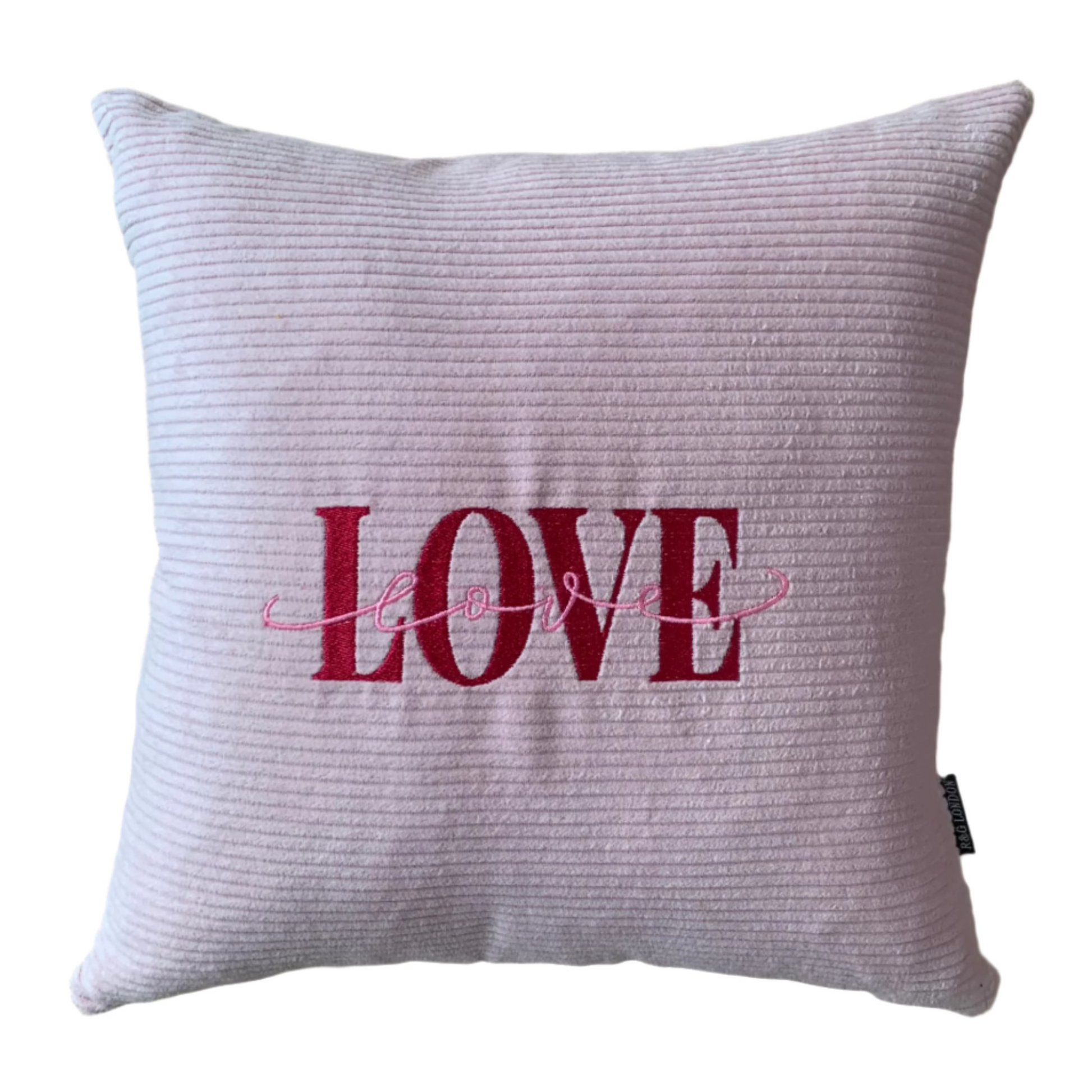 cushion cover with LOVE embroider