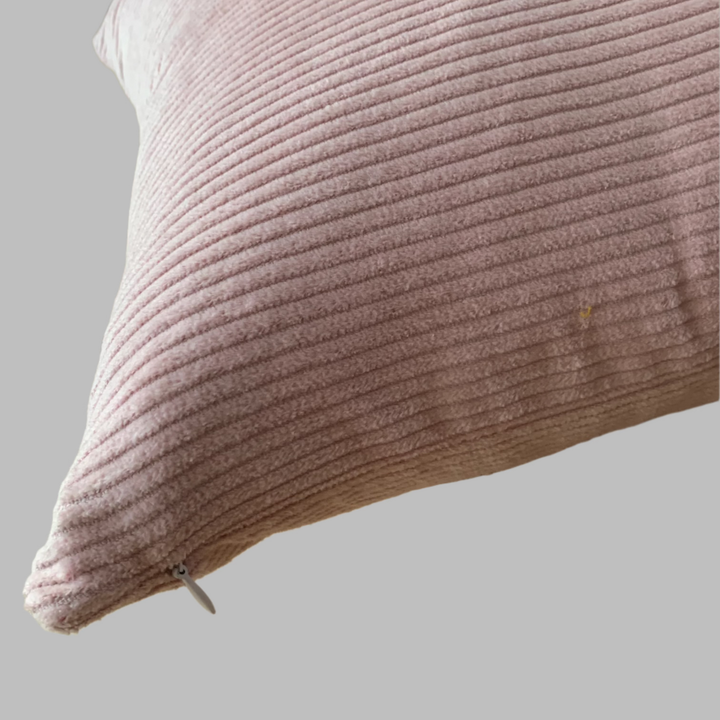 handmade cushion cover with LOVE embroidery-concealed zipper